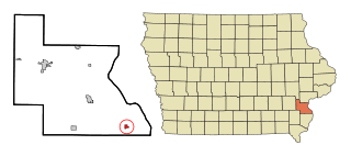 Oakville, Iowa City in Iowa, United States