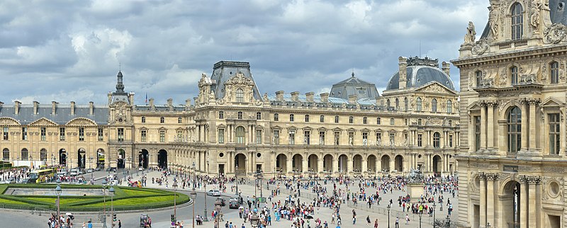 File:Louvre Place du Carroussel in Paris.jpg