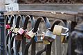 * Nomination Love locks in Venice --Satdeep Gill 21:44, 30 June 2016 (UTC) * Decline  Oppose Some green and purple CA and nothing really sharp. I know that the depth of field was chosen intentionally, but here nothing really seems to be in focus. --Code 05:27, 1 July 2016 (UTC)