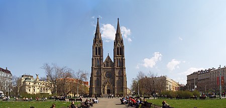 Ludmila church Vinohrady Prague