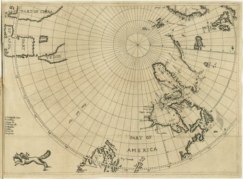 File:Luke Foxe voyage account (North-West Fox, 1635) - 2 foldout map -1 full view.png