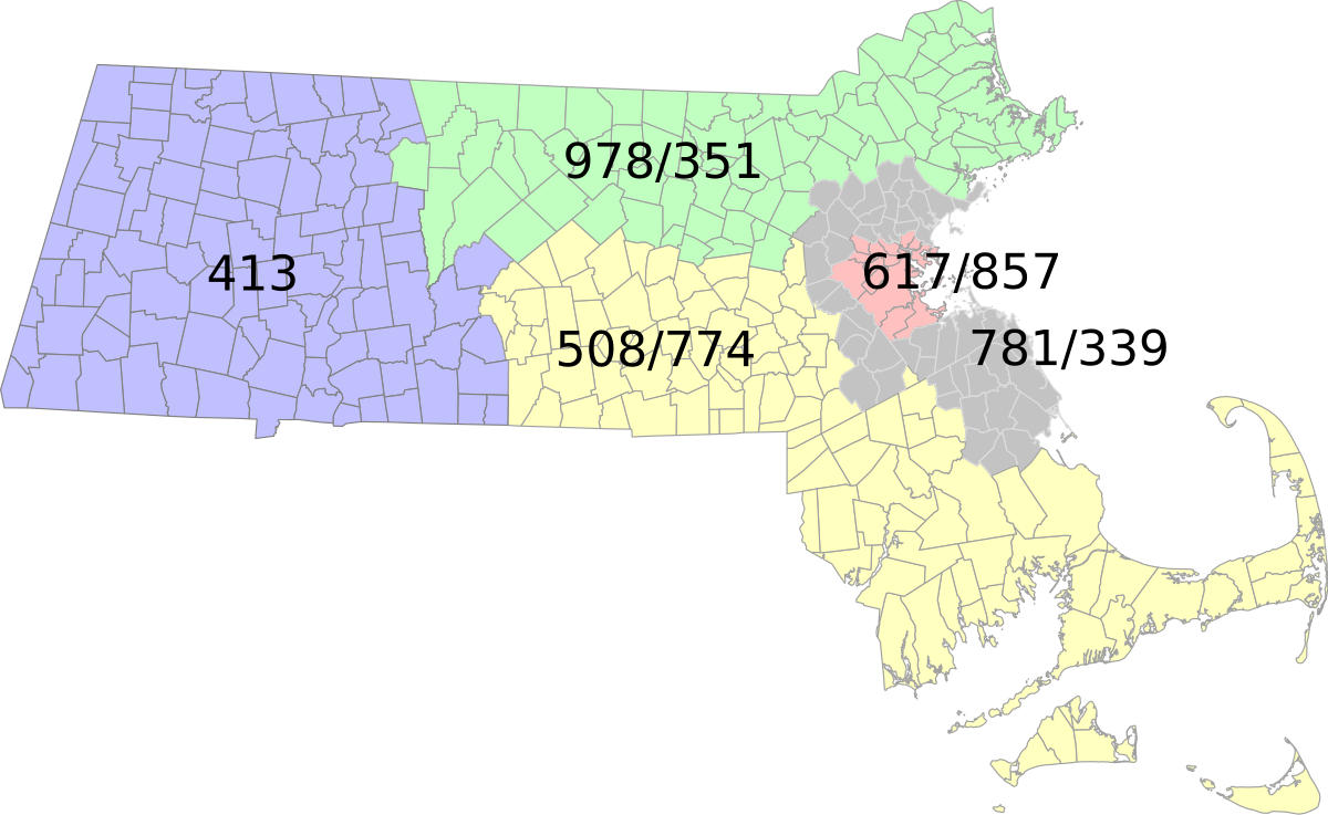 List Of Massachusetts Area Codes Wikipedia