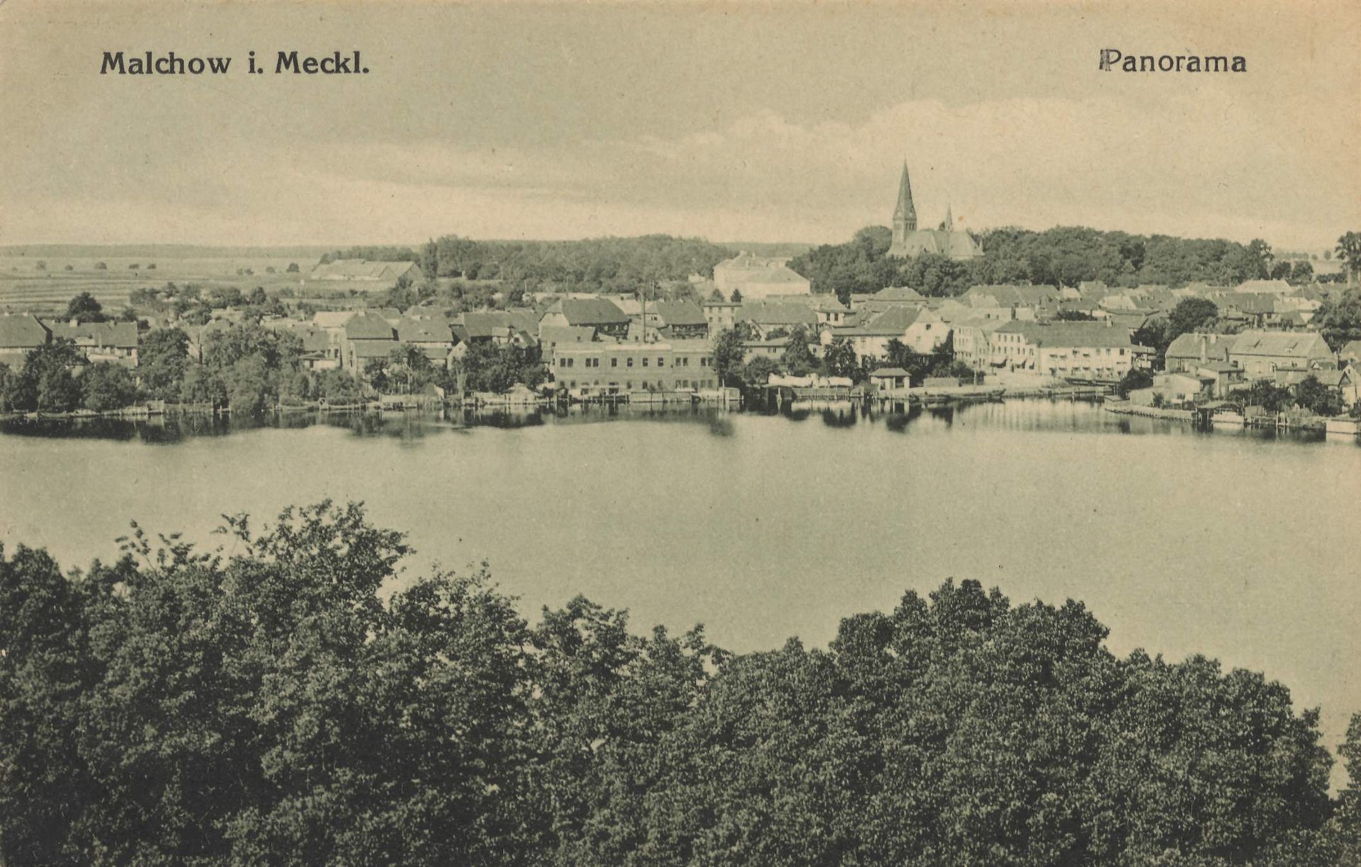 Malchow (Meckl.), Mecklenburg-Vorpommern - Stadtansicht (2) (Zeno Ansichtskarten).jpg