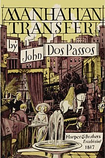 <i>Manhattan Transfer</i> (novel) 1925 novel by John Dos Passos
