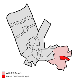 Kaart van Rogat