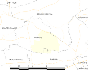 Poziția localității Gerrots