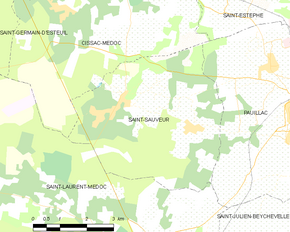 Poziția localității Saint-Sauveur