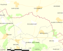 Mapa obce Rocquencourt