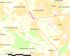 Mapa obce Aix-Noulette