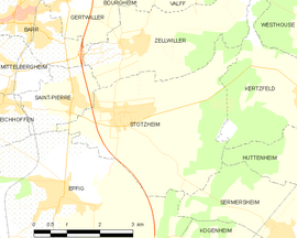 Mapa obce Stotzheim