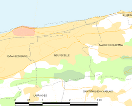 Mapa obce Neuvecelle
