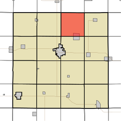 Map highlighting Sheridan Township, Carroll County, Iowa.svg