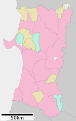 Map of Akita Prefecture Ja.svg