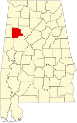 Contea di Fayette – Mappa