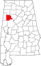 Map of Alabama highlighting Fayette County.svg