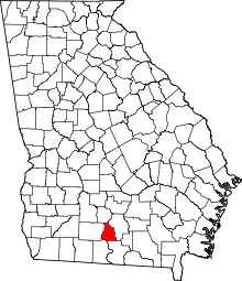 Harta e Cook County në Georgia