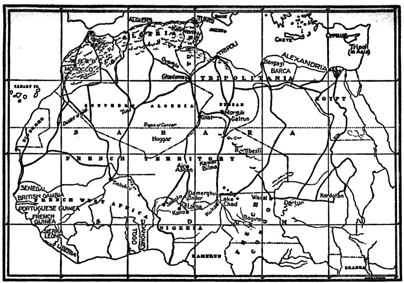 File:Map of Northern Africa, showing present political divisions and principal caravan routes (1909).jpg
