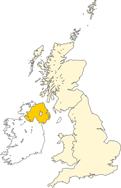 File:Map of Northern Ireland within the United Kingdom.svg