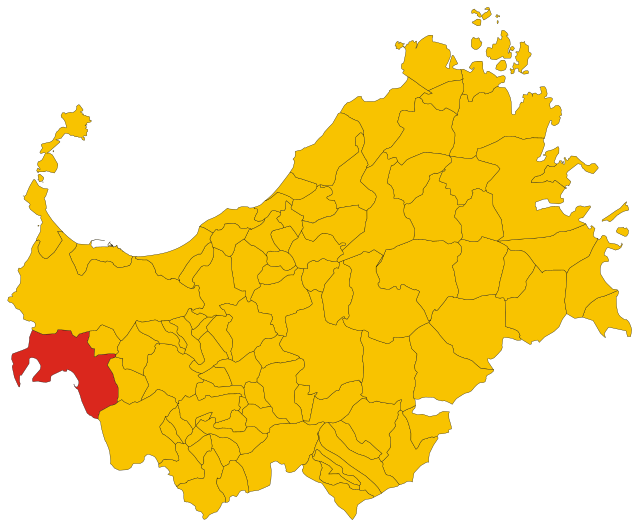 Poziția localității Comune di Alghero
