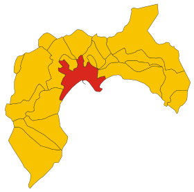 Cagliari'nin konumu