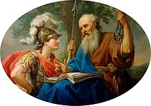 Marcello Bacciarelli, Alcibiades and Socrates Marcello Bacciarelli - Alcibiades Being Taught by Socrates, 1776-77.jpg