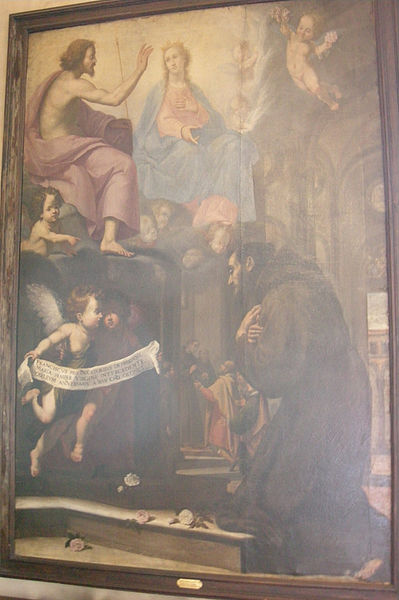 File:Matteo rosselli e aiuti, gesù e maria concedono a s.franmcesco il perdono di assisi 1632.JPG