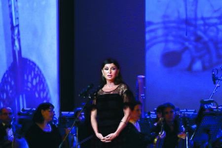 Mehriban Aliyeva in openning ceremony International World of Mugam Festival.jpg