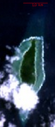 メリール島の衛星写真