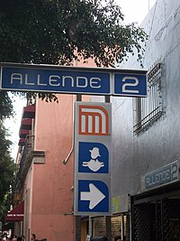 Allende metro station