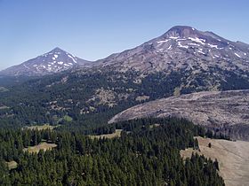 Middle Sister (left) and South Sister