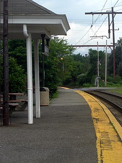 Millington Train Station, one of three train stations in Long Hill Township.