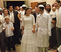 Traditional wedding Minhag Yerushalayim in Jerusalem