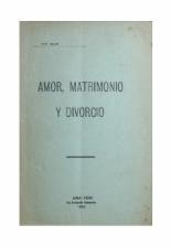 Amor, matrimonio y divorcio (1922), por Luz Mjar    