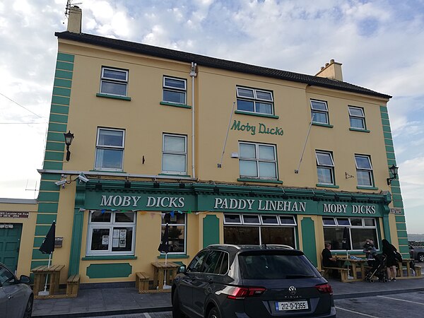 Paddy Linehan's pub, Youghal, which appeared in the film and was renamed "Moby Dick's" later