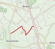 Streckenabschnitt Mons-en-Pévèles