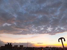 Monsoon clouds over Priyadarshi Nagar, a part of Kankarbagh- residential area in Eastern Patna.