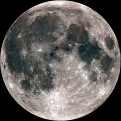 Затока Роси. Карта розташування: Місяць, видимий бік