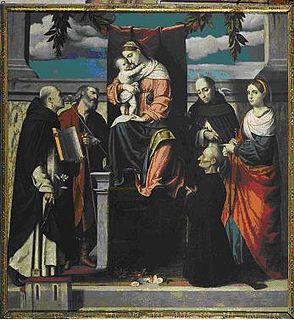 <i>Orzinuovi Altarpiece</i> 1528 painting by Moretto da Brescia