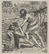 Moses Slaying the Egyptian (Dalziels' Bible Gallery) MET DP835835.jpg