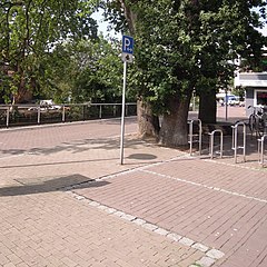 Motorradparkplatz in Nordhorn Ecke Neuenhauserstraße / Hauptstraße