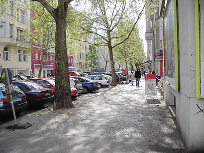 So kommt man zu der Motzstraße mit den Öffentlichen - Mehr zum Ort Hier