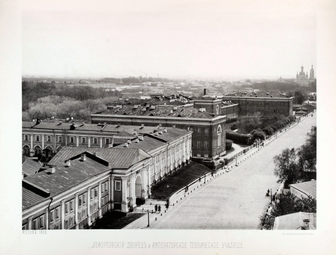 Lefortovon ja Slobodan palatsit.  Kuva vuodelta 1888
