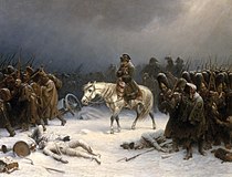 Retirada de Napoleón de Moscú.  Adolfo Norten