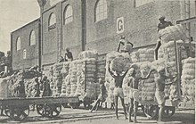 Labourers at a jute mill in the Port of Narayanganj, 1906 NarayanganjJuteMill1906.jpeg