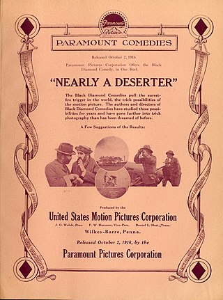 <i>Nearly a Deserter</i> 1916 American film