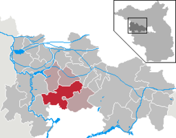 Läget för kommunen Nennhausen i Landkreis Havelland