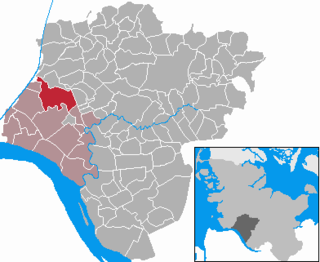 Elhelyezkedése Schleswig-Holstein térképén