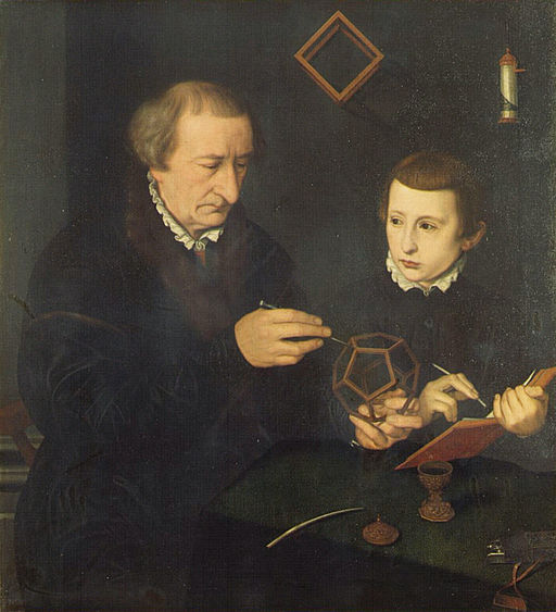 Neufchâtel - Bildnis des Nürnberger Schreibmeisters Johann Neudörffer und eines Schülers