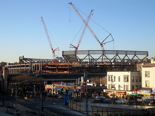 The stadium under construction in 2007