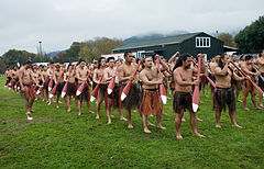 New Zealand Maori rowing ceremonial choreography